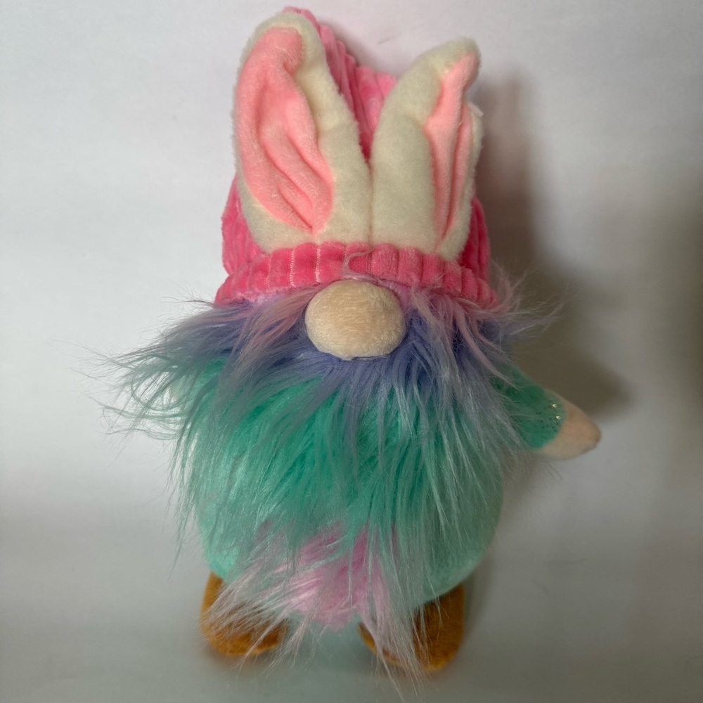 Colorful Gnome Plush with Bunny Ears